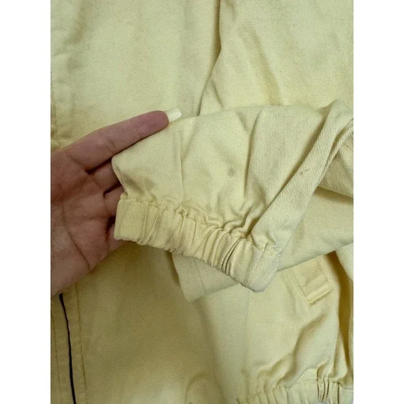 Vintage Polo Ralph Lauren Made In USA Men's Harrington Zip Yellow Jacket Size XL